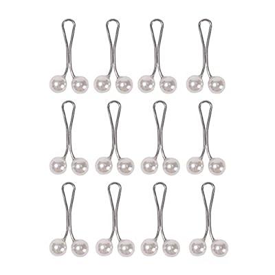 Best Deal for 12 Pieces Headscarf Pearl Pins Clips U Shape Scarf Clip