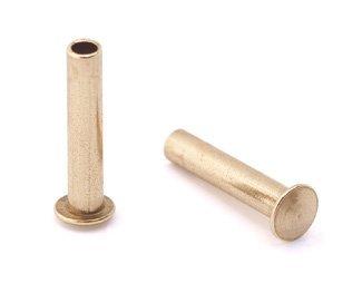 Algopix Similar Product 7 - 3/32" Dia. 7/16" Long Brass Rivet
