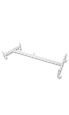 Algopix Similar Product 3 - White Grid Gondola Base with Casters