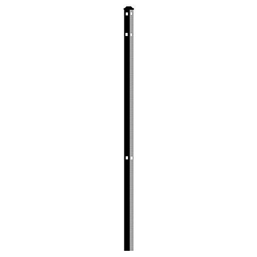Algopix Similar Product 14 - Jerith 2 x 2 x 82 in Black 3Rail