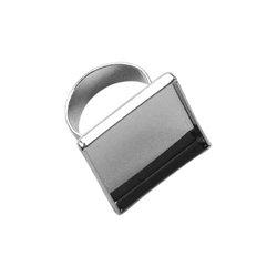 Algopix Similar Product 11 - Lisa Pavelka Square Ring Form - Silver