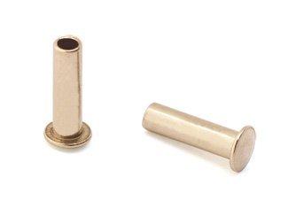 Algopix Similar Product 9 - 3/32" Dia. 5/16" Long Brass Rivets