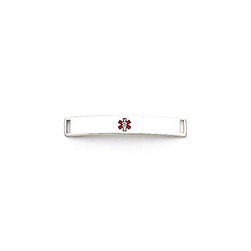 Algopix Similar Product 19 - Sterling Silver 6mm Medical Id Plate