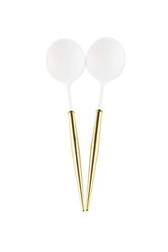 Algopix Similar Product 8 - Sophistiplate Serving Spoons White Top