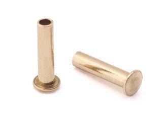 Algopix Similar Product 8 - 3/32" Dia. 3/8" Long Brass Rivet