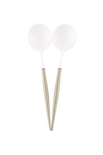 Algopix Similar Product 11 - Sophistiplate Serving Spoons White Top