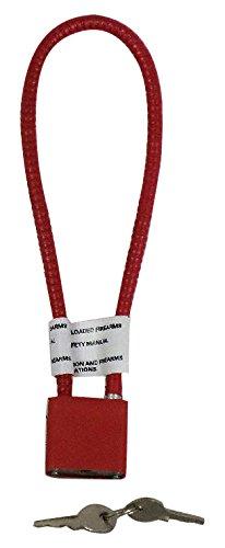 Algopix Similar Product 7 - 15" Red Steel Cable Gun Lock