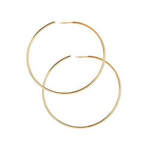 Algopix Similar Product 4 - 22K Gold Plated Beading Hoops For