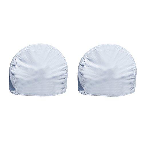 Algopix Similar Product 17 - Dumble White RV Tire Covers Set of 2