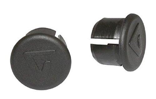 Algopix Similar Product 1 - PAIR OF VELOX HANDLEBAR BLACK CAPS BIKE