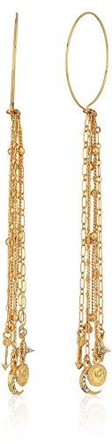 Algopix Similar Product 10 - Ettika Falling Angel Hoop Gold Drop