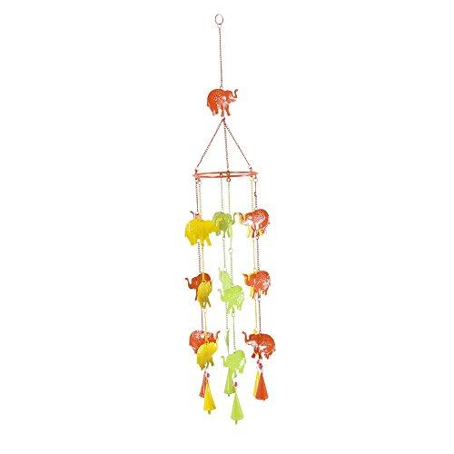 Algopix Similar Product 20 - Benzara Kaleidoscopic Metal Elephant