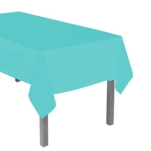 Algopix Similar Product 8 - Teal Disposable Plastic Table Covers