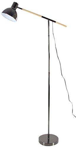 Algopix Similar Product 5 - Benzara Chic Metal Wood Floor Task Lamp