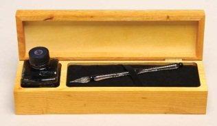 Algopix Similar Product 7 - Burnt Orange Pen with Deluxe Box & Ink