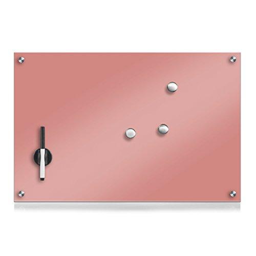 Algopix Similar Product 4 - Zeller 11675 Memo Board Glass Rose