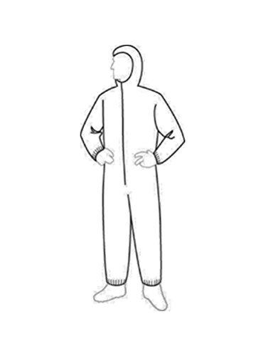 Algopix Similar Product 6 - Dupont Tyvek Hooded Coverall WHood44
