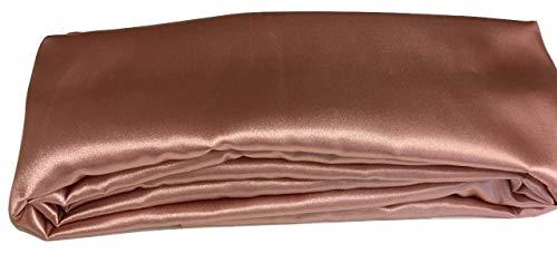 Algopix Similar Product 3 - Cord Cover Rose Gold Satin Fabric