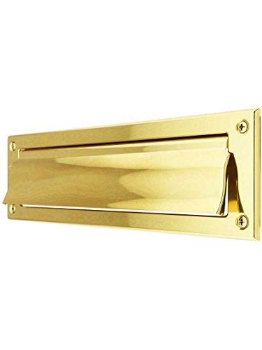 Algopix Similar Product 1 - Solid Brass Magazine Size Mail Slot
