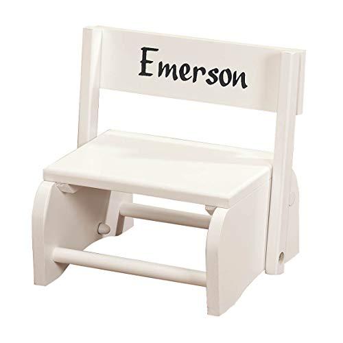 Algopix Similar Product 16 - Personalized White Wooden 2in1 Chair