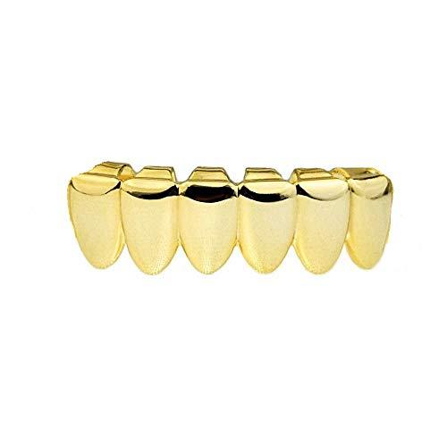 Algopix Similar Product 2 - GoldTone Bottom Row Hip Hop Bling