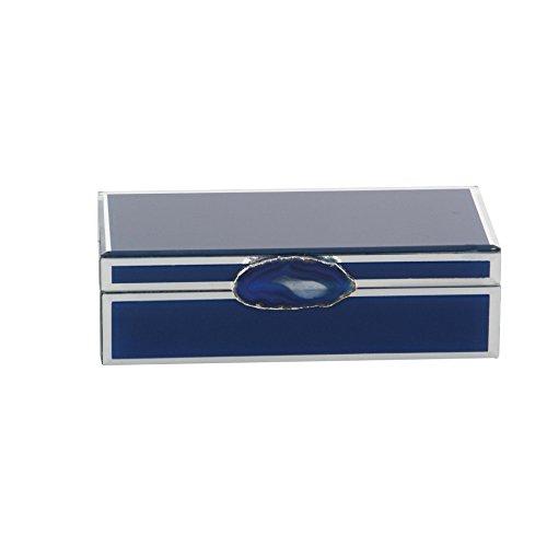 Algopix Similar Product 18 - Benzara Exquisite Jewelry Box, Blue