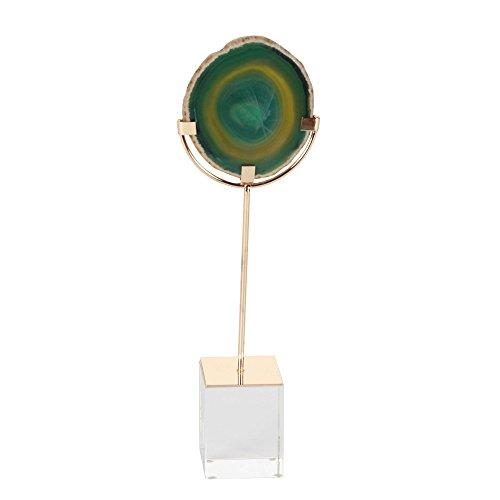 Algopix Similar Product 4 - Benzara Interesting Metal Agate Glass