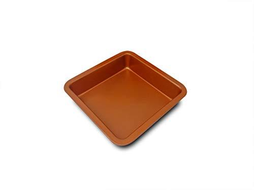 Algopix Similar Product 8 - Copper Colored Square Baking Tin Pan by
