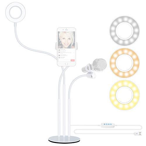 Algopix Similar Product 18 - Neewer LED Selfie Ring Light with Cell