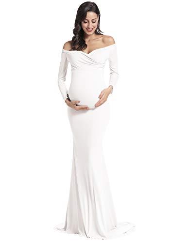 Algopix Similar Product 4 - White Maternity Dresses for