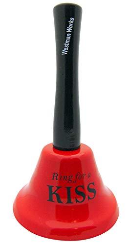 Algopix Similar Product 1 - Ring for a Kiss Bell in Red Funny