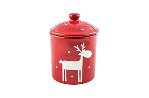Algopix Similar Product 19 - Thompson Ferrier Red Jar Reindeer
