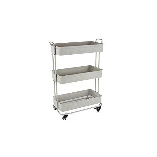 Algopix Similar Product 6 - Benzara Metal Rolling Storage Three