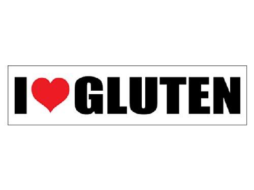 Algopix Similar Product 2 - I Heart Gluten (Bumper Sticker)