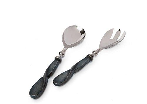 Algopix Similar Product 7 - Eclipse Salad Serving Set Steel Blue