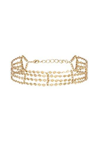 Algopix Similar Product 18 - Ettika Ladder Mini Disc Choker Multi