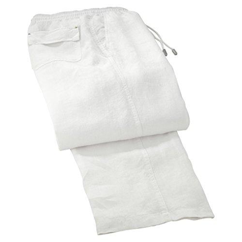 Algopix Similar Product 4 - Vilebrequin Mens Solid Linen PantsS