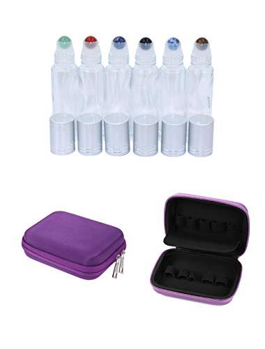 Algopix Similar Product 16 - 10PCS 10ml Clear Gemstone Roller