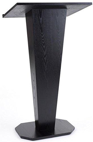 Algopix Similar Product 13 - Gloss Black Wood Grain Veneer Lectern