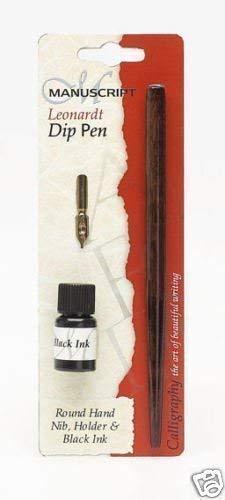 Algopix Similar Product 10 - Round Hand Dip Pen And Ink Set Met