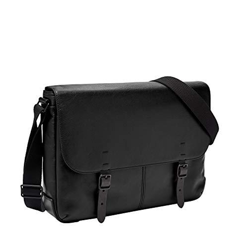 Algopix Similar Product 12 - Fossil Mens Buckner Messenger Black