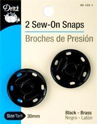 Algopix Similar Product 11 - Bulk Buy Dritz Sew On Snaps 30mm 2Pkg
