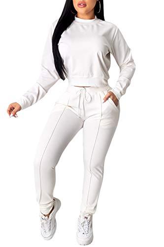 Algopix Similar Product 5 - Women Solid Color 2 Piece Outfits Set