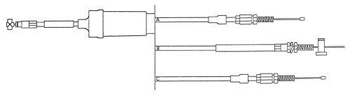 Algopix Similar Product 6 - KIMPEX Throttle Cable OEM# M5244975