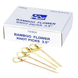 Algopix Similar Product 12 - Merit FLOWER KNOT PICK 3. 5"BAMBOO 1M/