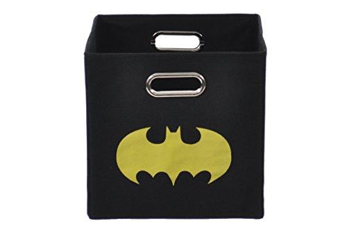 Algopix Similar Product 8 - Batman Shield Folding Storage Bin, Black