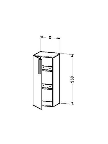 Algopix Similar Product 11 - Duravit VE1106R2222 Semitall cabinet