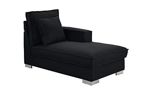 Algopix Similar Product 6 - Classic Living Room Linen Fabric Chaise