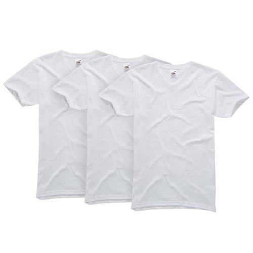 Algopix Similar Product 11 - 3-pack v-neck t-shirt Large/White