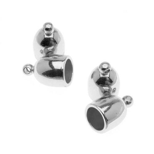 Algopix Similar Product 2 - Beadsmith Cord Ends Bullet with Ring
